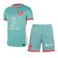 Echipament fotbal Atletico Madrid Alexander Sorloth #9 Tricou Deplasare 2024-25 pentru copii maneca scurta (+ Pantaloni scurti)